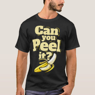 T-shirt Une Banane peut-on l'éplucher végétarien aller Veg