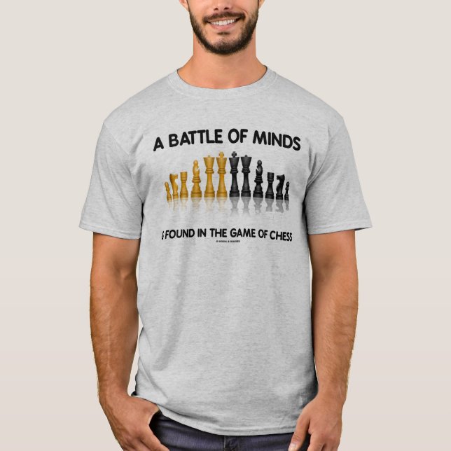 T-shirt Une Bataille D'Esprit Se Trouve Dans Le Jeu Des Éc (Devant)