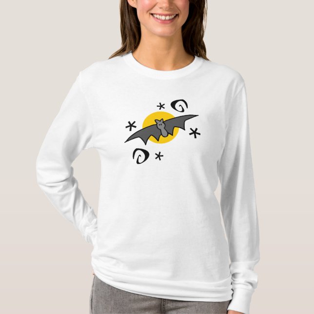 T-shirt Une batte de Halloween (Devant)
