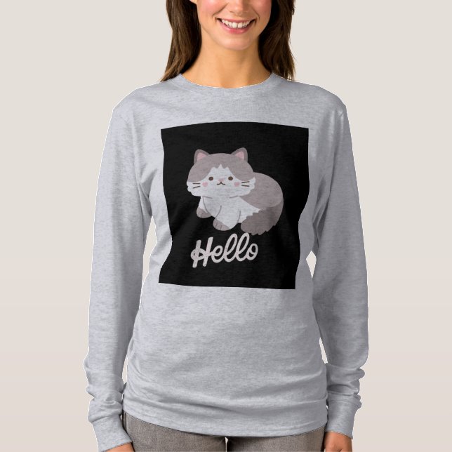 T-shirt Une belle chemise kitty (Devant)