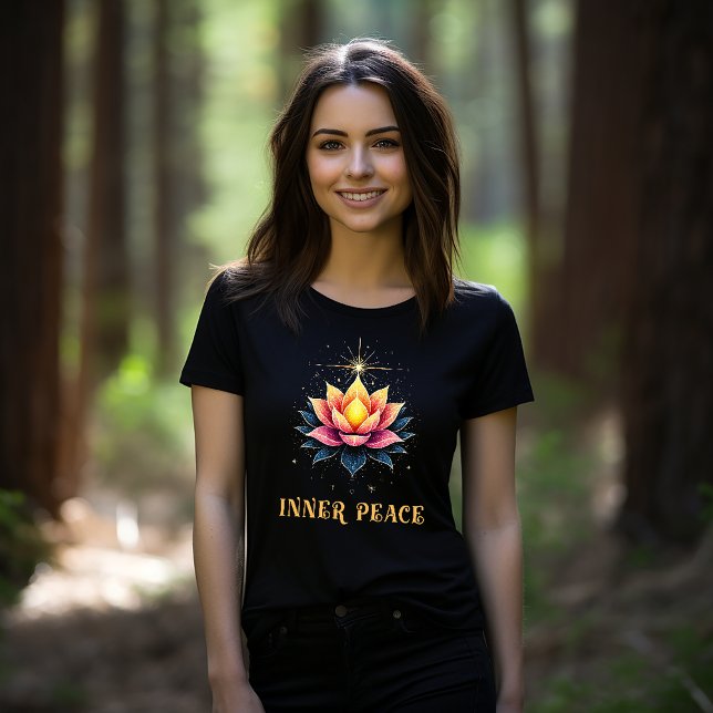 T-shirt Une belle fleur de Lotus de Paix Intérieure (Créateur téléchargé)