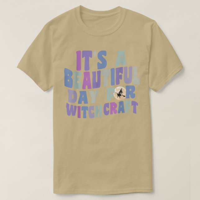 T-shirt Une belle journée pour Witchcraft Retro Witch Ac (Design devant)