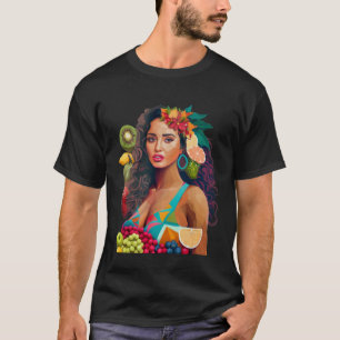 T-shirt Une belle latina femme couverte de fruits Latina W