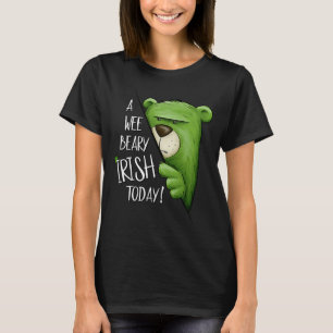 T-shirt Une Bére de Wei Irlandais Aujourd'hui Green Grumpy