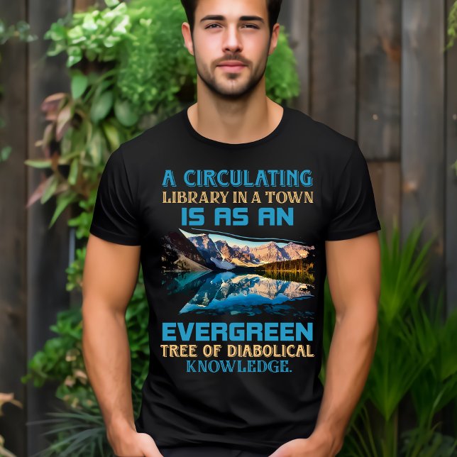T-shirt 'Une bibliothèque en circulation est un ar (Créateur téléchargé)