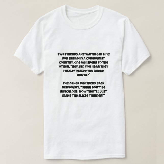T-shirt Une blague d'IA sur le communisme (Design devant)