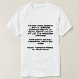 T-shirt Une blague d'IA sur le marché noir du communisme