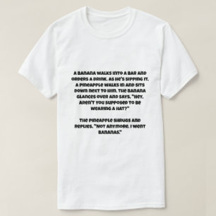 T-shirt Une blague sur une banane et un ananas