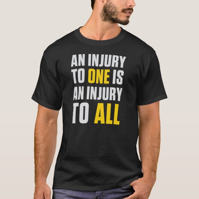 T-SHIRT UNE BLESSURE À UNE (Devant)