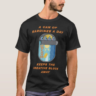T-shirt Une boîte de sardines par jour (remède contre le b