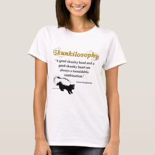 T-shirt Une bonne tête de skunky et un bon coeur de skunky