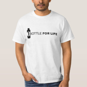 T-shirt UNE BOUTEILLE POUR toute la vie le logo