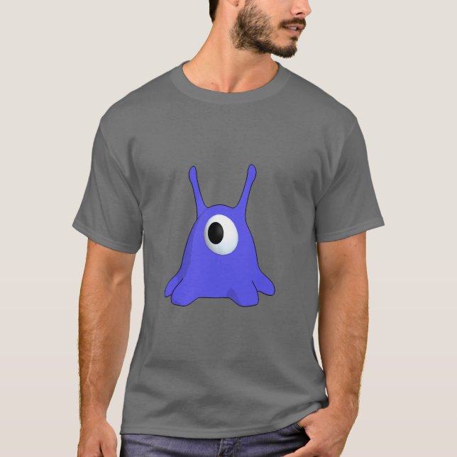 T-shirt Une bulle bleue dans un monde gris (Devant)
