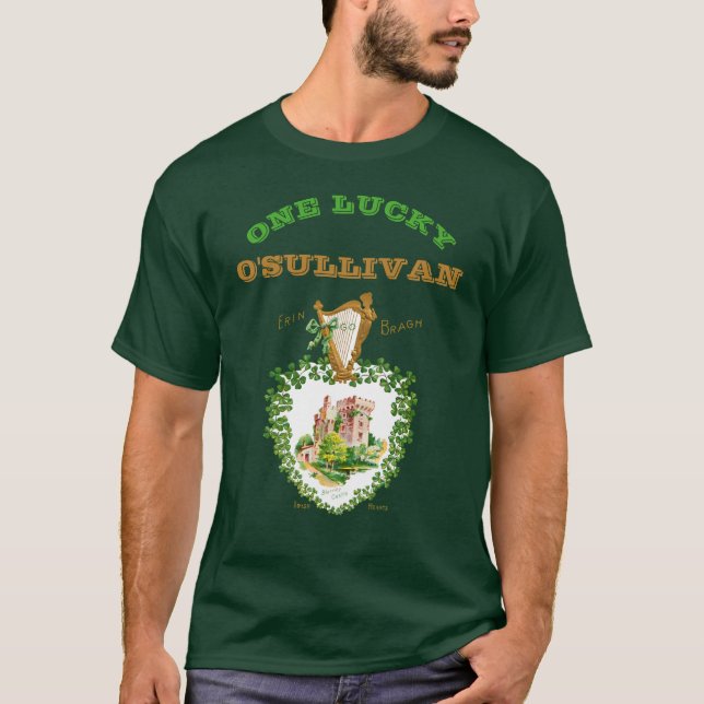 T-shirt Une chance Votre Nom Jour de la Saint Patrick Blar (Devant)
