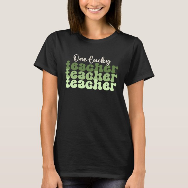 T-shirt Une Chancelière Chanceuse École Rétro Jour de la S (Devant)