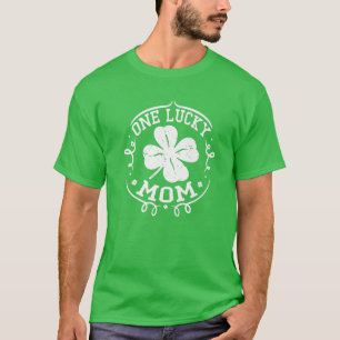T-shirt Une Chanceuse Maman Dons Du Jour De La Saint Patri