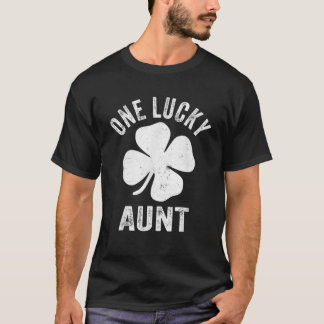 T-shirt Une Chanceuse Tante Vintage St Patrick Jour Cadeau