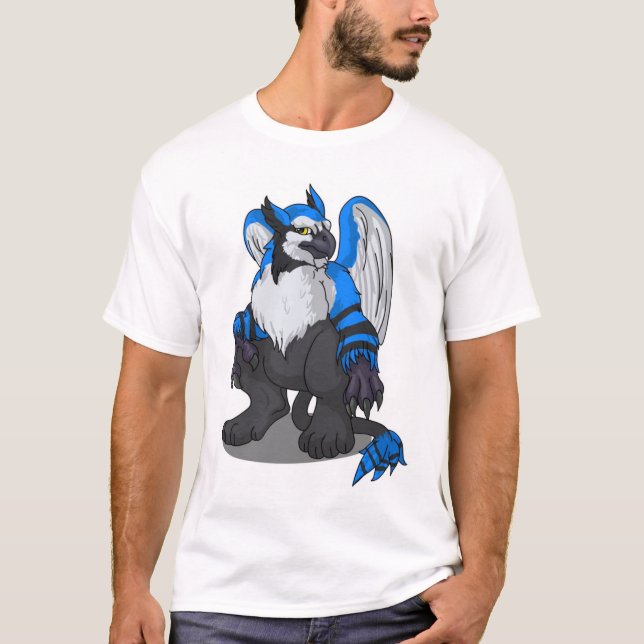 T-shirt Une chemise bleue plus docile de Winja de psyché (Devant)