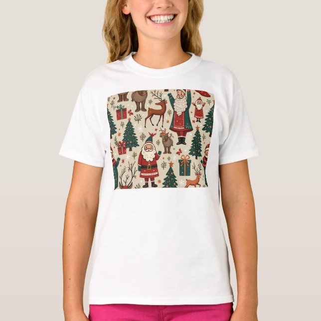 T-shirt une chemise de Noël (Devant)