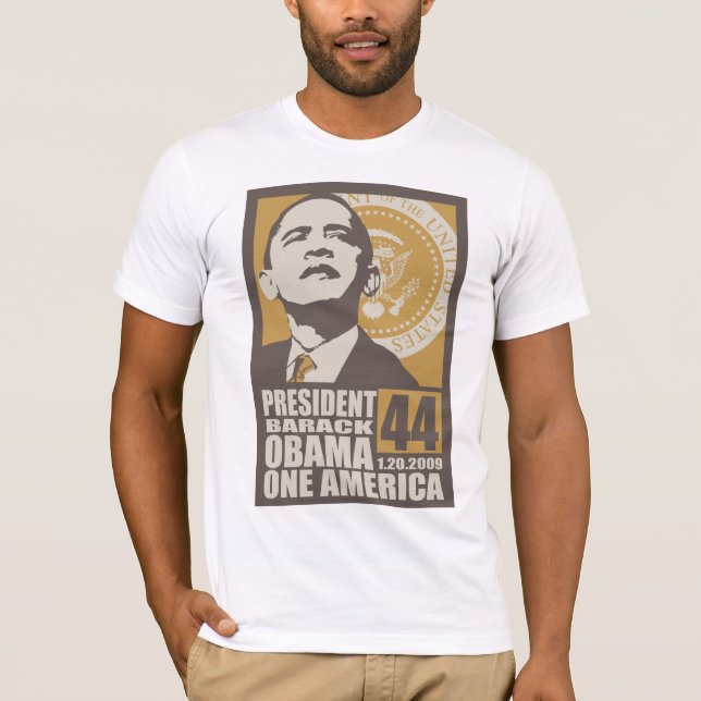 T-shirt Une chemise d'inauguration de l'Amérique (Devant)
