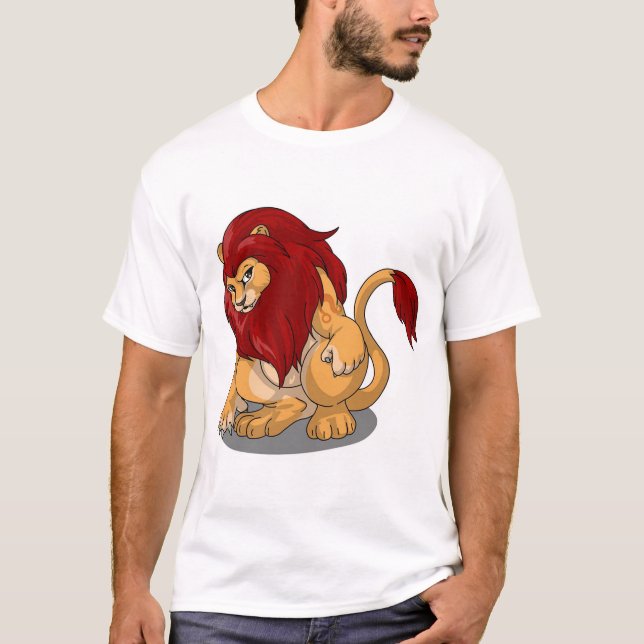 T-shirt Une chemise rouge plus docile de Gyar de psyché (Devant)