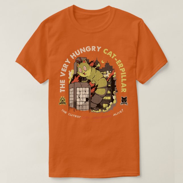 T-shirt Une chenille très affamée par Tobe Fonseca (Design devant)