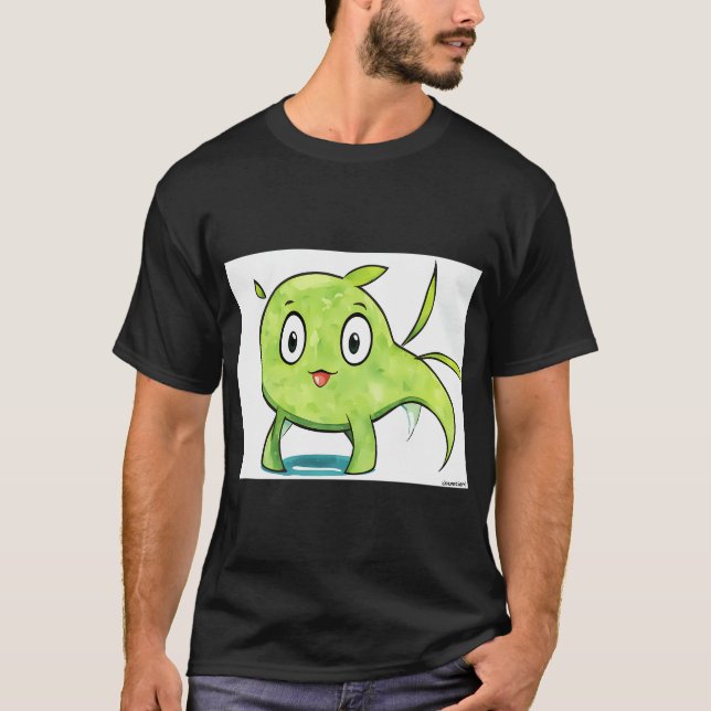 T-shirt Une conception de peinture de couleur Lagune/Balis (Devant)