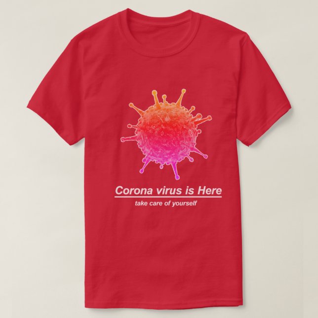 T-shirt une conception de virus Corona (COVID-19). (Design devant)