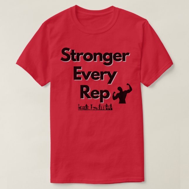 T-shirt Une conception Rep plus forte (Design devant)