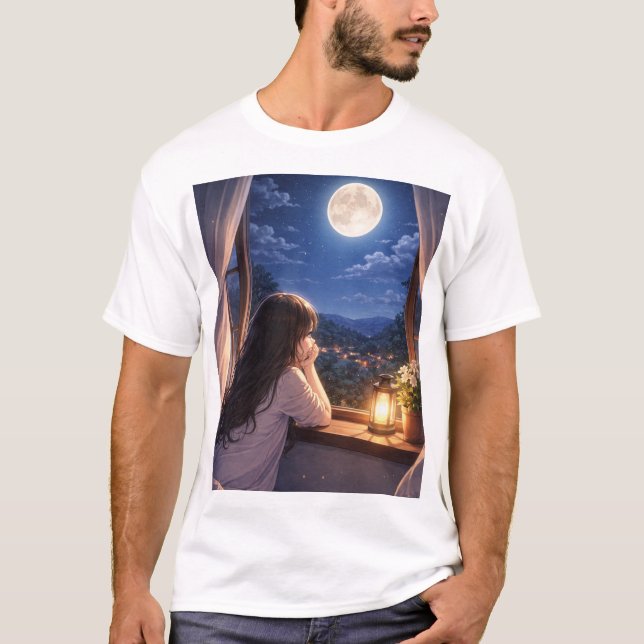 T-shirt Une Conversation Silencieuse avec le Ciel (Devant)