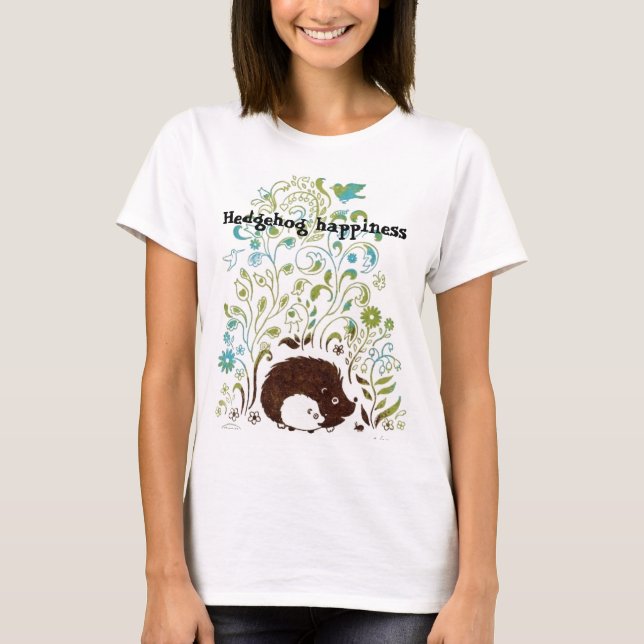 T-shirt une copie fraîche de hérisson, bonheur de hérisson (Devant)