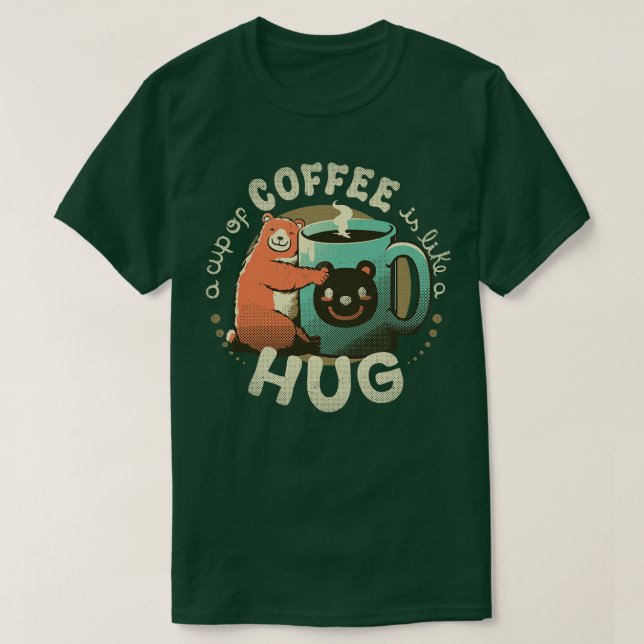 T-shirt Une Coupe De Café Est Comme Un Coin (Design devant)
