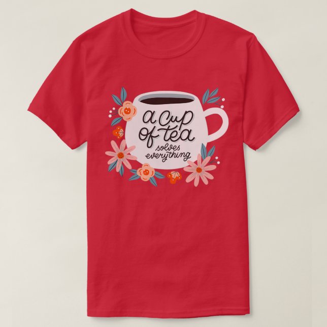 T-shirt Une Coupe De Thé 5 (Design devant)
