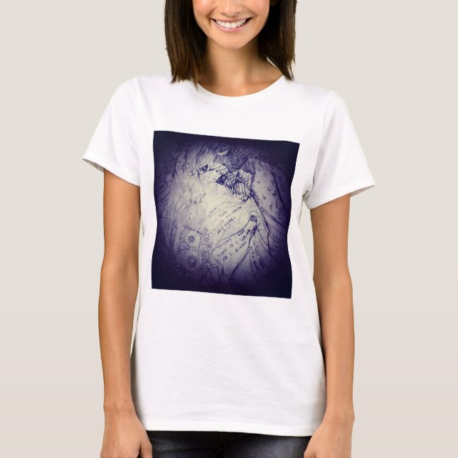 T-shirt Une créature très sombre me suit (Devant)