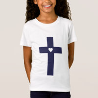 Une croix avec un cœur d'amour sacré
