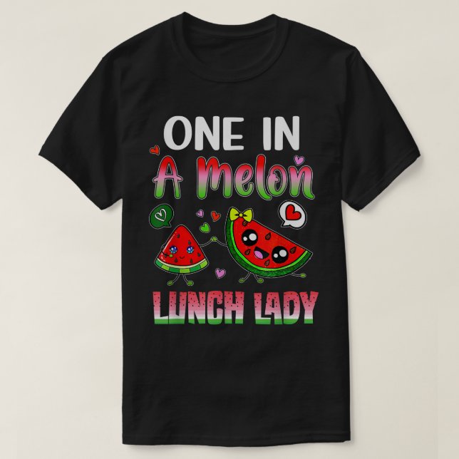 T-shirt Une Dame Cantine Un Dans Un Melon  (Design devant)