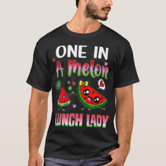 T-shirt Une Dame Cantine Un Dans Un Melon 