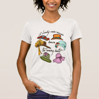 T-shirt Une Dame Ne Peut Jamais Avoir Trop De Casquettes