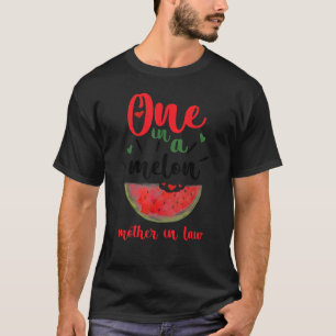 T-shirt Une Dans Une Mère Melon En Droit Watermelon Fam Ét