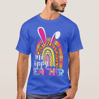 T-shirt Une école Bunny enseignant Hoppy Leopard Eas