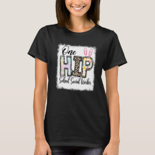 T-shirt Une école de hanche travailleur social Leopard ens