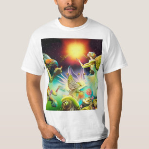T-shirt Une époque de peinture à l'huile repensée