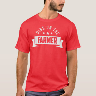 T-shirt Une Épouse Agricole Dibs Sur La Ferme Fermière Fem