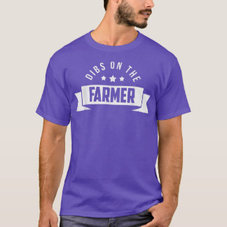 T-shirt Une Épouse Agricole Dibs Sur La Ferme Fermière Fem
