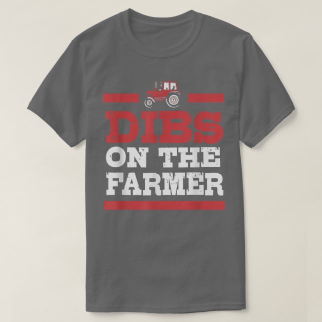 T-shirt Une Épouse Agricole Se Dibs Sur L'Agricultrice Pou (Design devant)