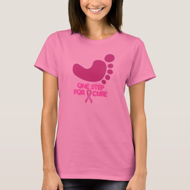 T-shirt une étape pour le cancer (Devant)