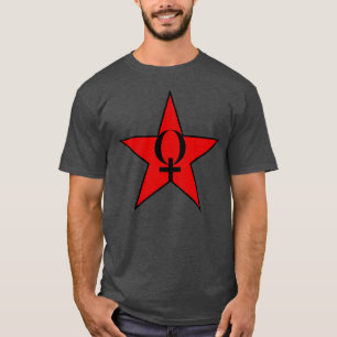 T-shirt Une Étoile Rouge De L'Anarchie Féministe v3