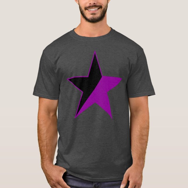 T-shirt Une Étoile Violette De L'Anarchie-Féminisme v2 (Devant)