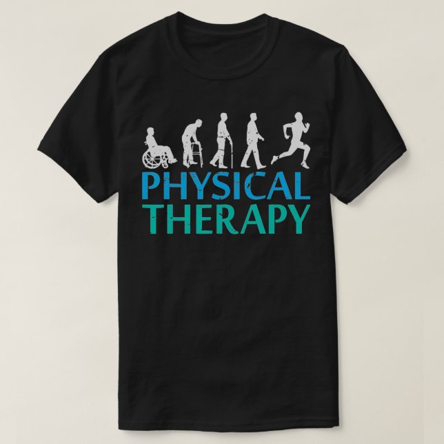 T-shirt Une évolution stupéfiante de la physiothérapie (Design devant)