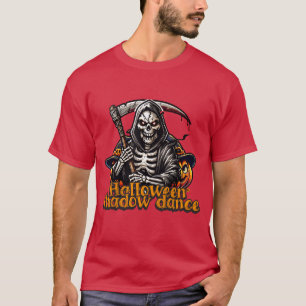 T-shirt une famille de squelette halloween